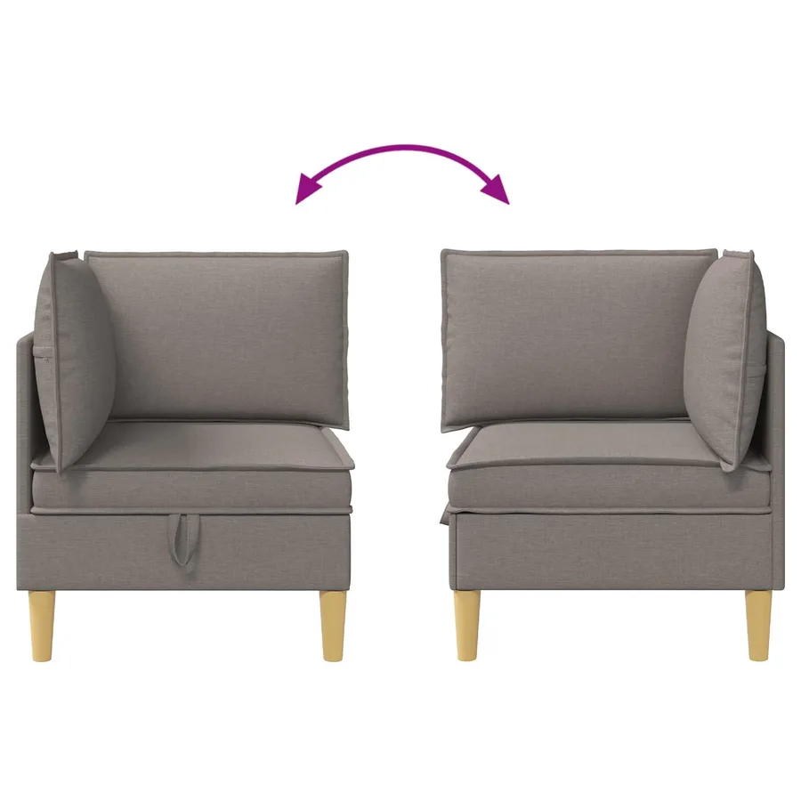 Sofa avec rangement Tissu - 8