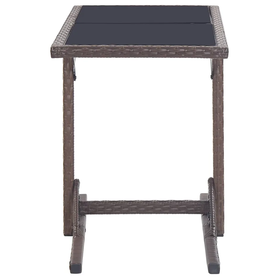 Ensemble à manger de jardin 3 pcs Marron - 12
