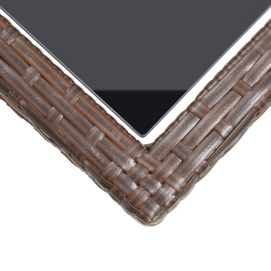 Ensemble à manger de jardin 3 pcs Marron - 14