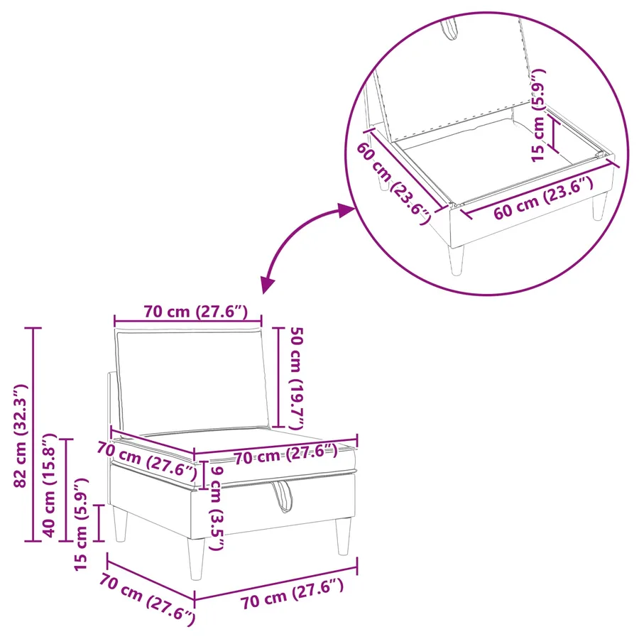 Sofa avec rangement Tissu - 11