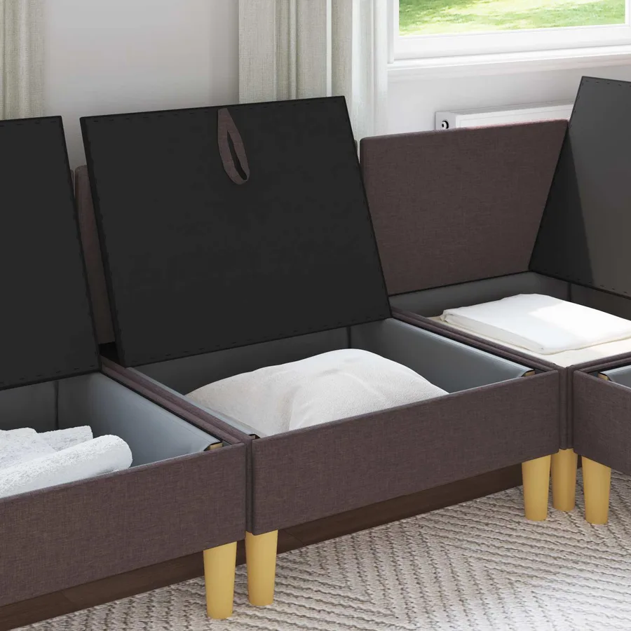 Sofa avec rangement Tissu - 3