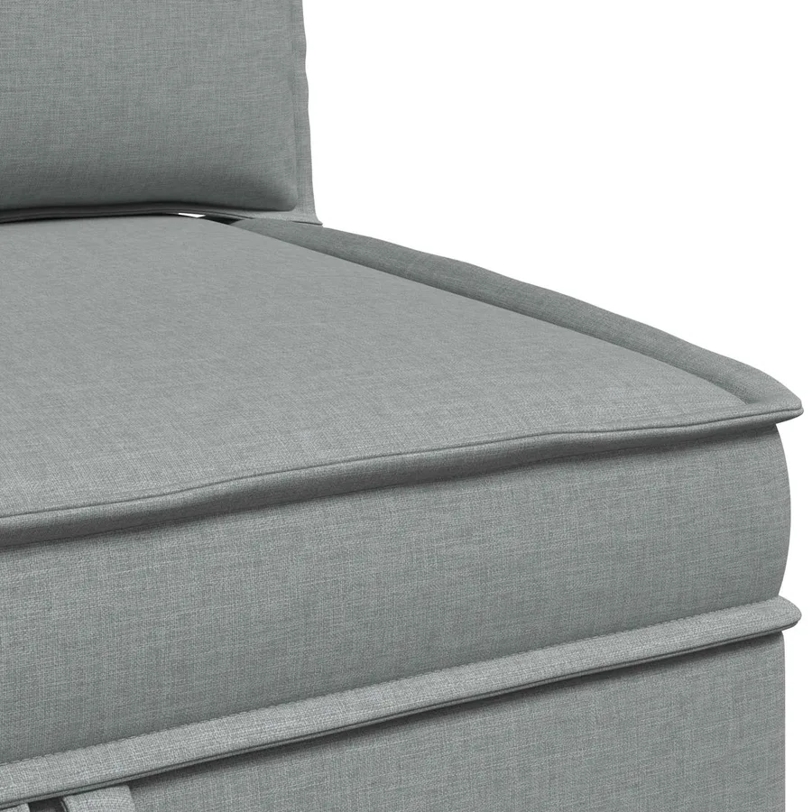 Ensemble de meubles pour le salon 4 pcs Gris clair Tissu - 9