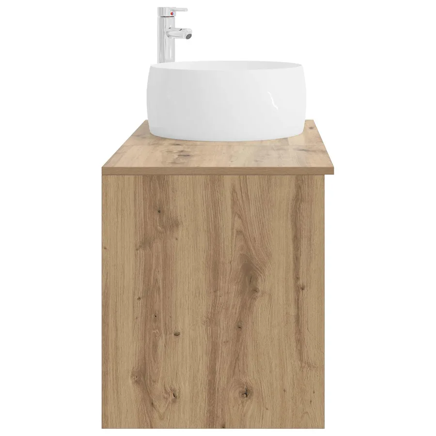 Ensemble de mobilier de salle de bain 2 pc Chêne artisanal - 5