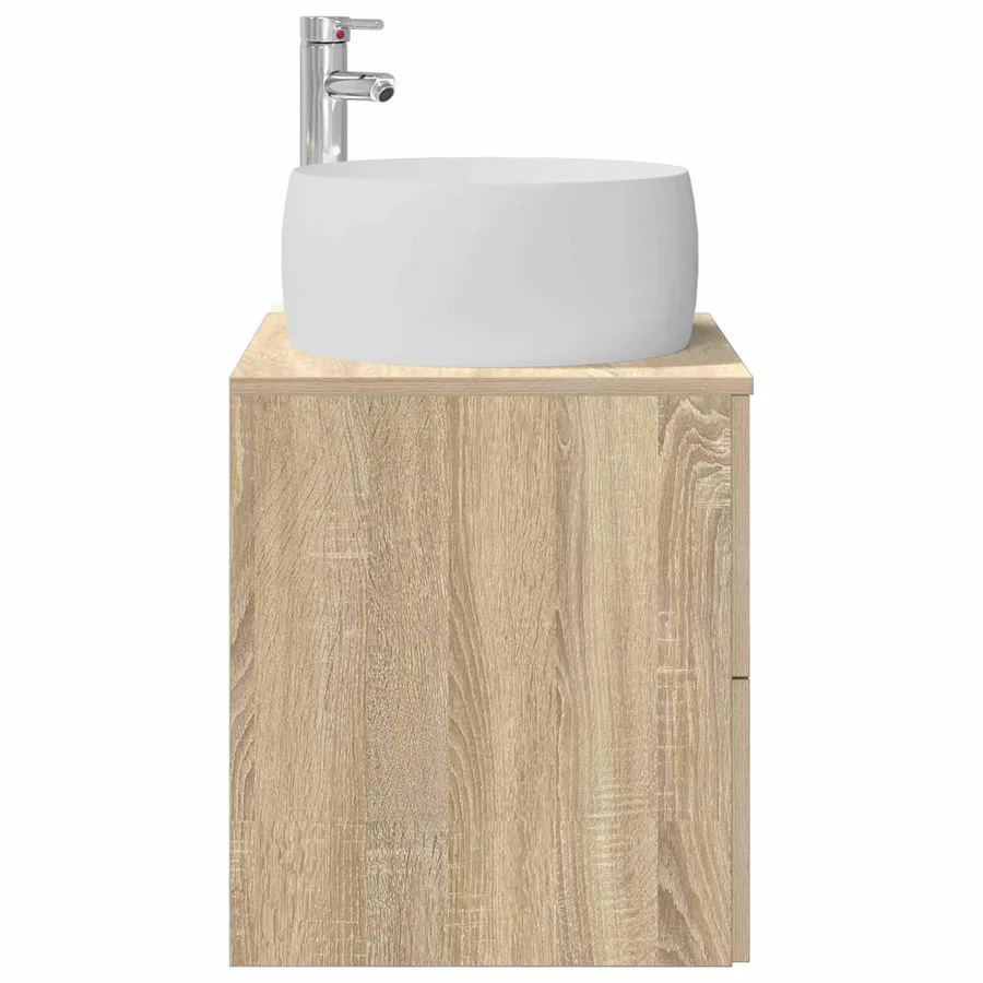 Vanité de lavabo mural Chêne Sonoma 49,5 x 44,5 x 66 cm - 4