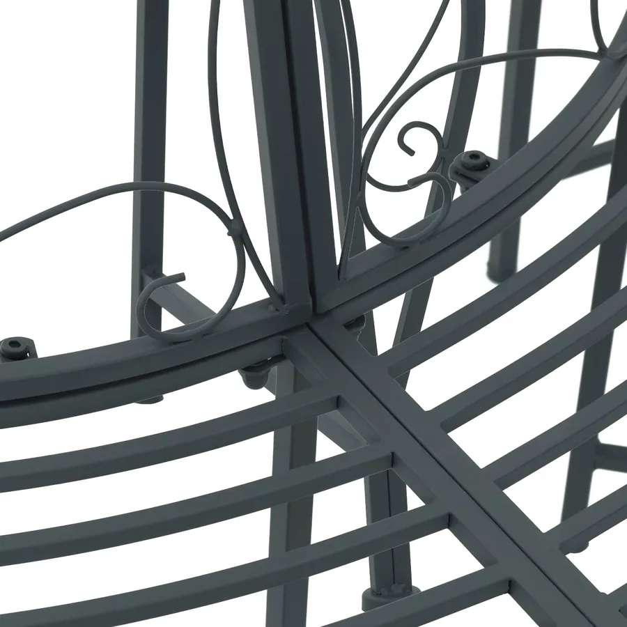 Banc d'Arbre 4-Nombre de places 160 x 80 x 89 cm Acier - 4