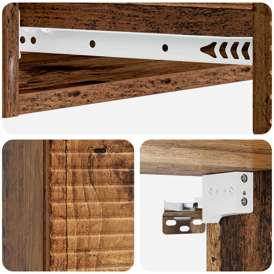 Table d'appoint murale Bois ancien 87,5 x 34,5 x 17 cm - 8