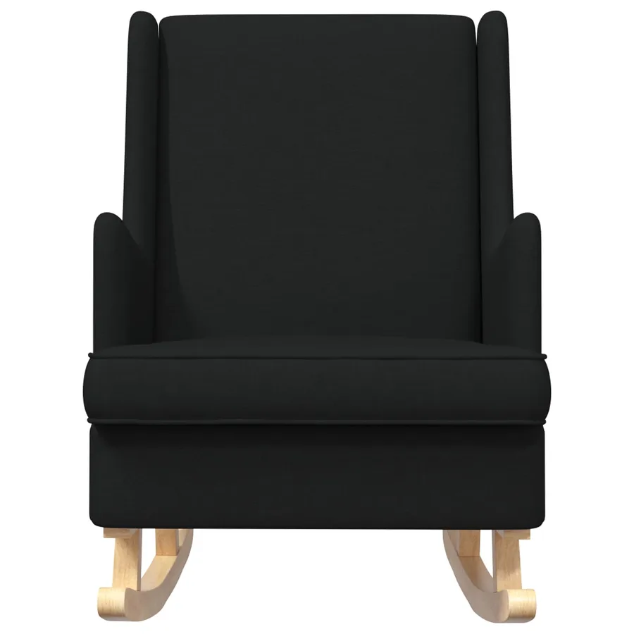 Chaise à bascule Noir 62 x 80 x 85 cm tissu - 4