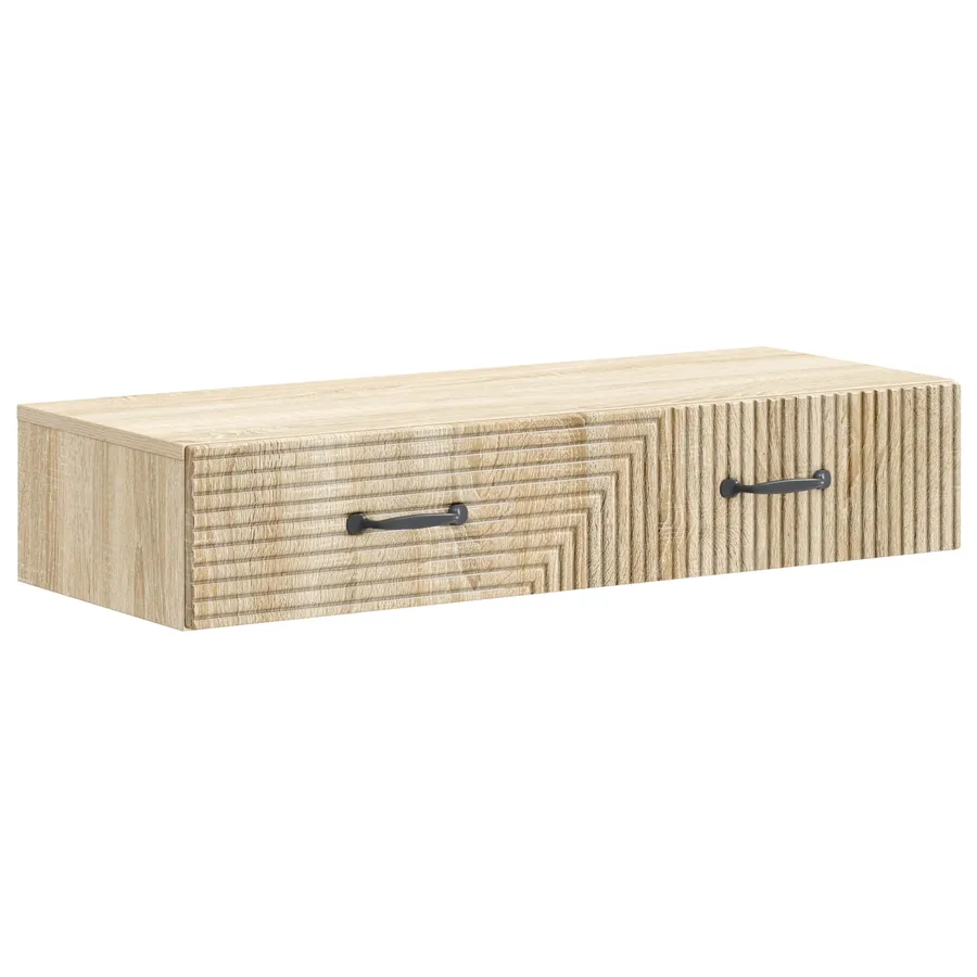 Table d'appoint murale Chêne Sonoma 87,5 x 34,5 x 17 cm - 2