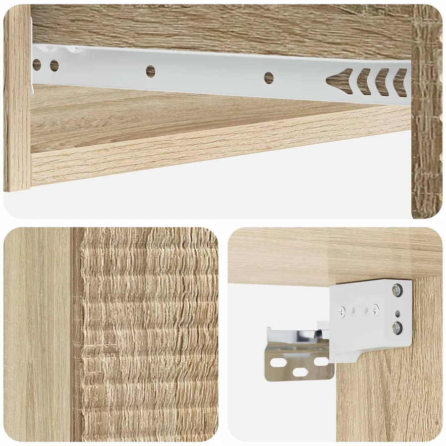 Table d'appoint murale Chêne Sonoma 87,5 x 34,5 x 17 cm - 8