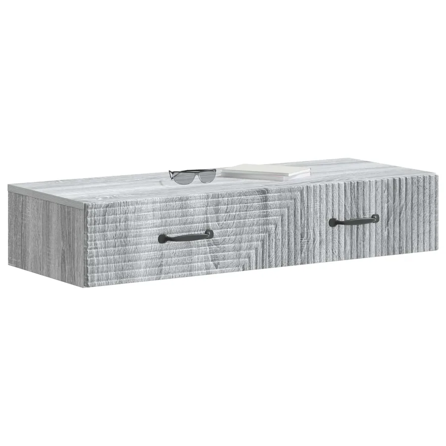 Table d'appoint murale Sonoma gris 87,5 x 34,5 x 17 cm - 3