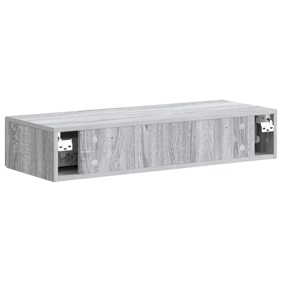 Table d'appoint murale Sonoma gris 87,5 x 34,5 x 17 cm - 7