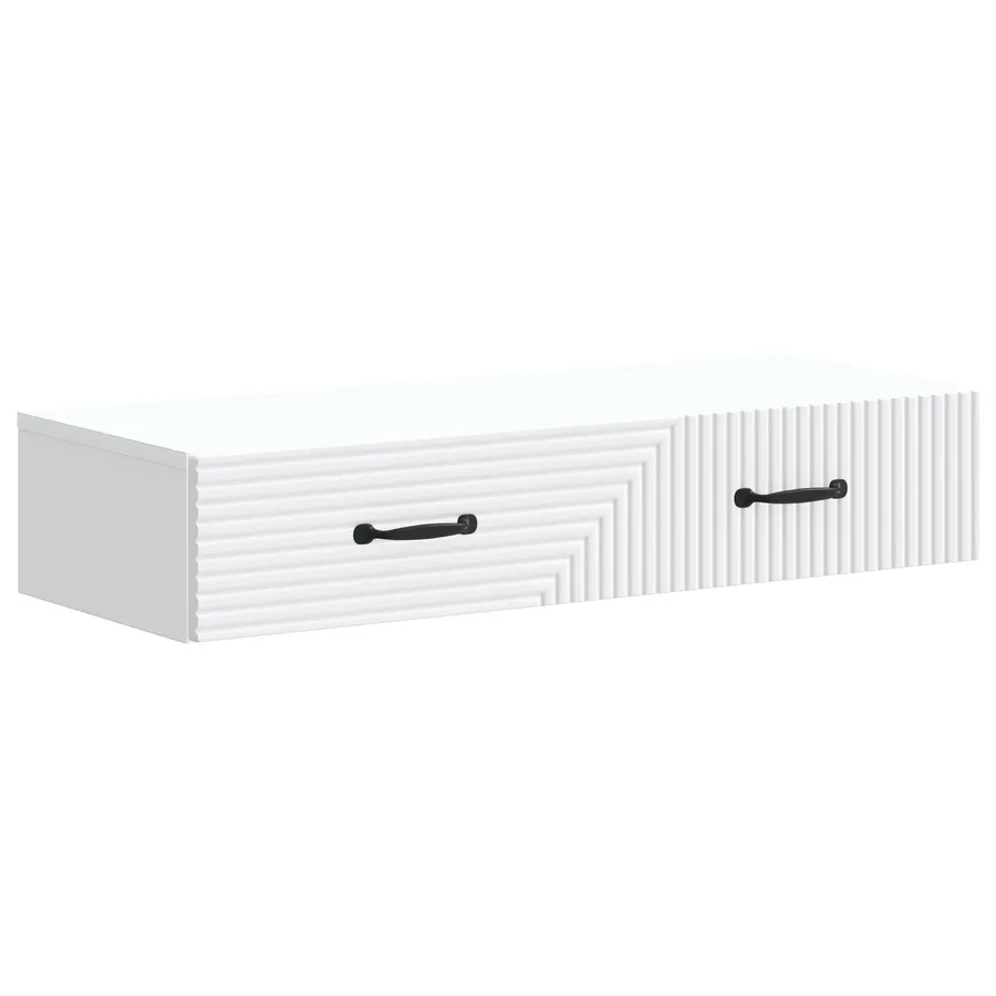 Table d'appoint murale Blanc 87,5 x 34,5 x 17 cm - 2