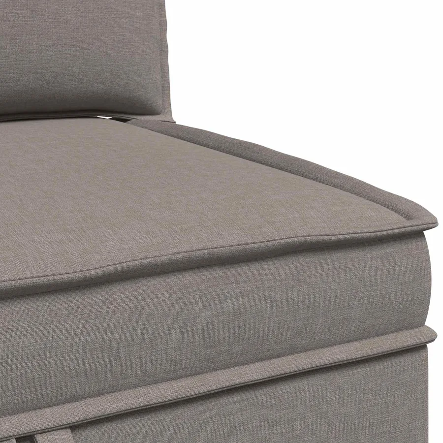 Canapé modulaire avec rangement 4 pcs Taupe Tissu - 9