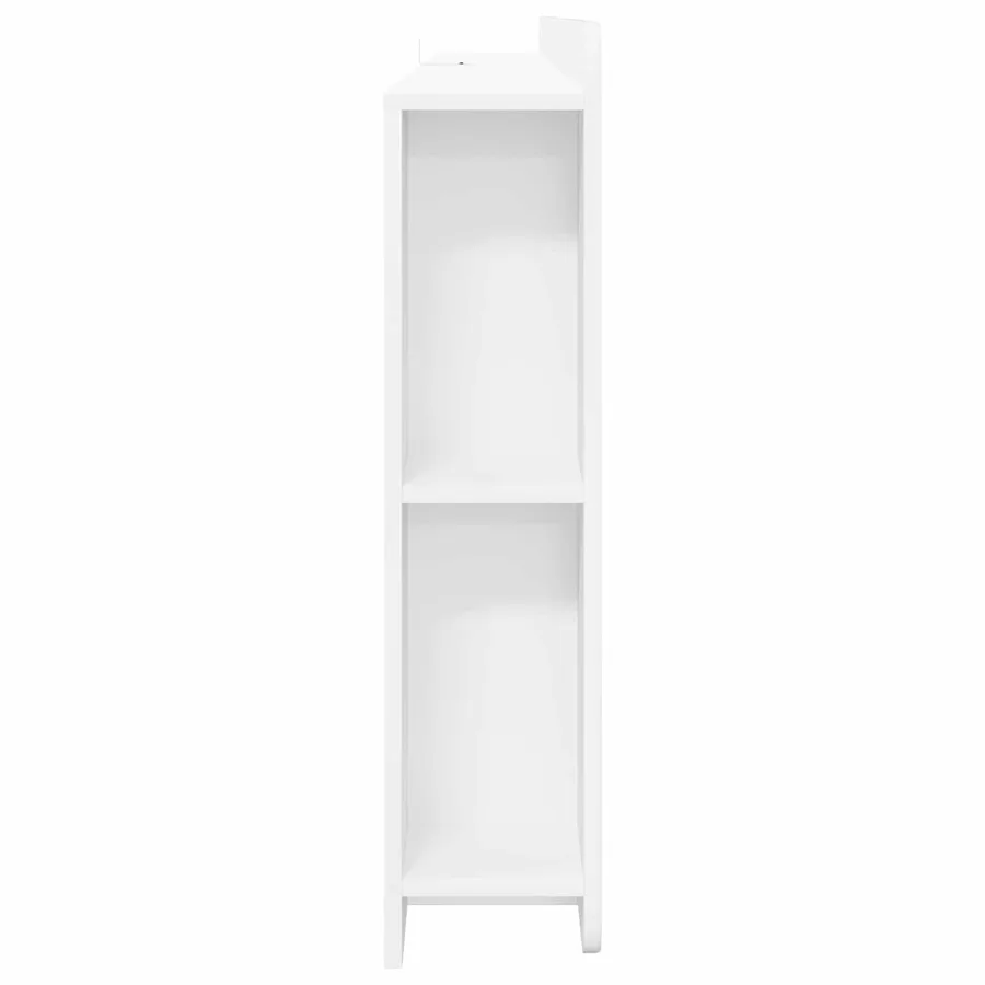 Cabinet de Tête de Lit Blanc brillant Bois d'ingénierie - 6