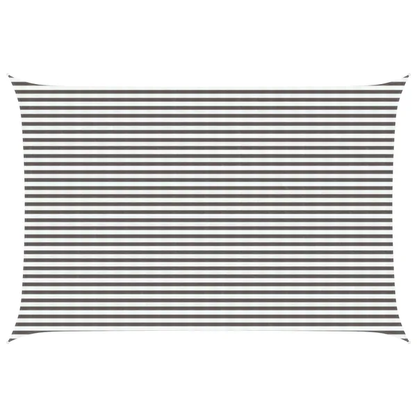 Voile d'ombre Gris clair et blanc 4 x 7 m HDPE