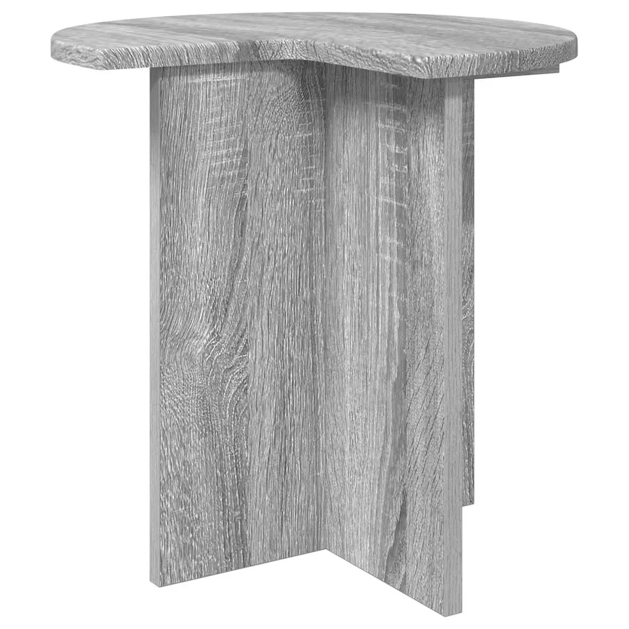Table d'appoint avec stockage 2 pcs Sonoma gris Ø 39 x 38 cm - 5