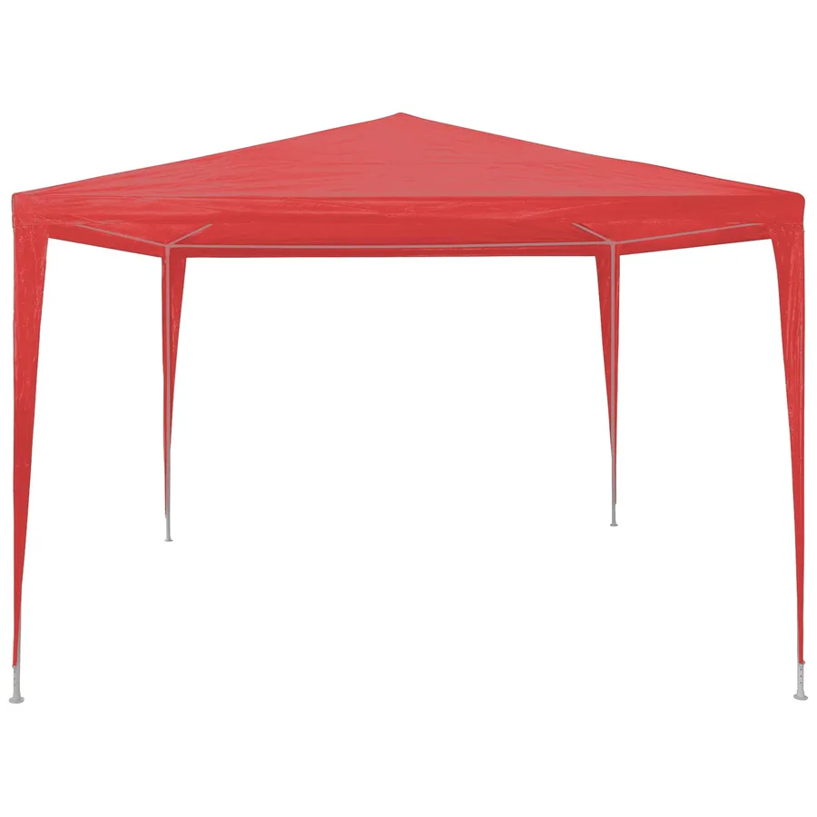 Tente de fête Rouge 300 x 300 x 255 cm PE et acier - 3