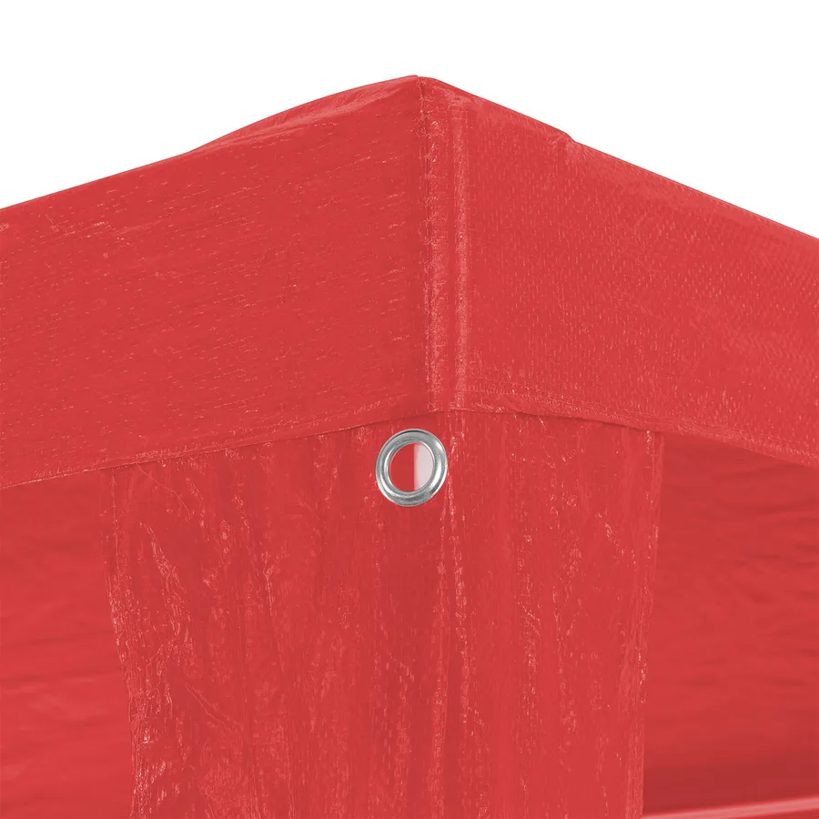 Tente de fête Rouge 300 x 300 x 255 cm PE et acier - 4