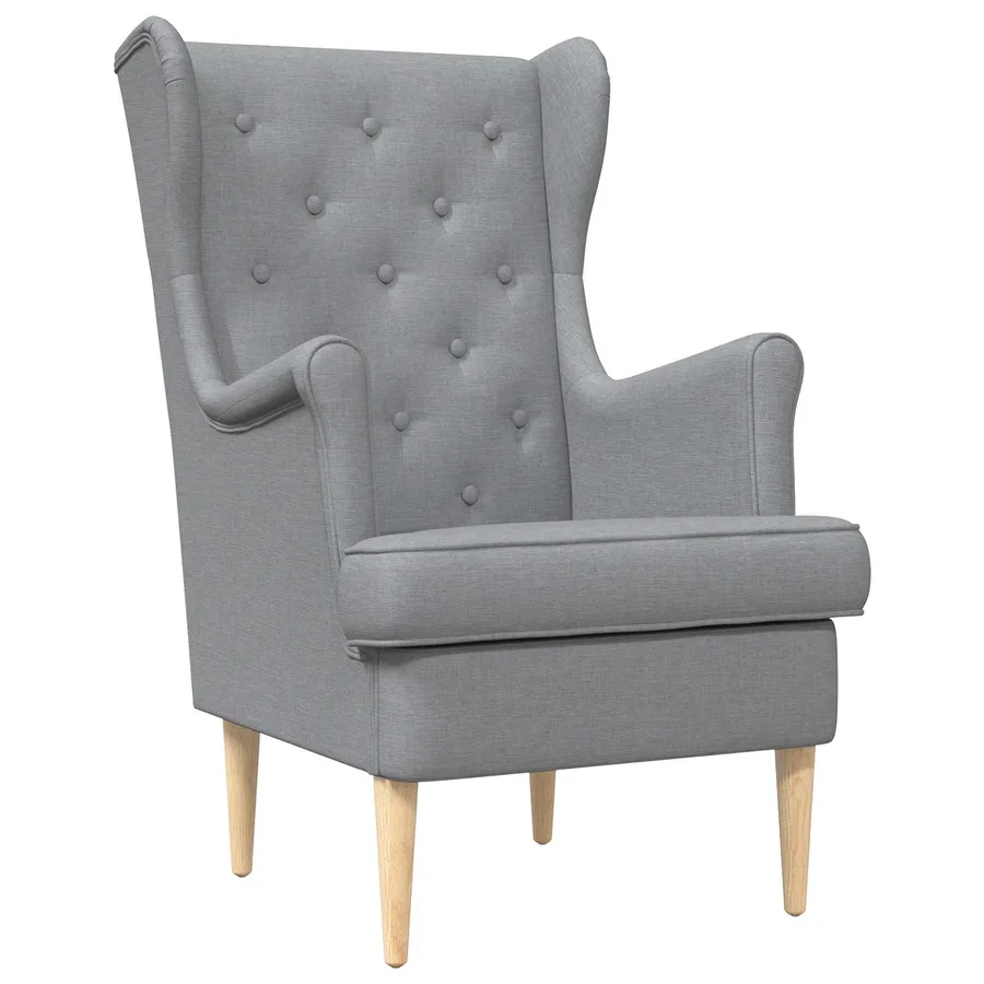 Fauteuil Gris clair Tissu - 2