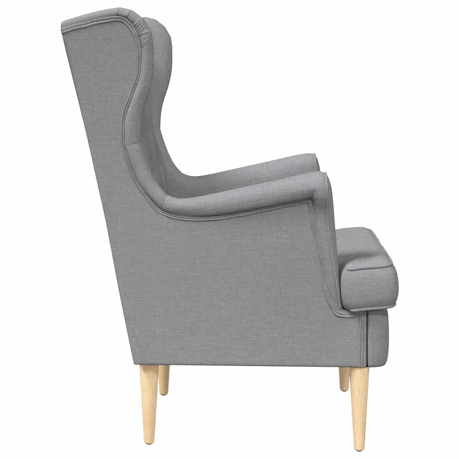 Fauteuil Gris clair Tissu - 5