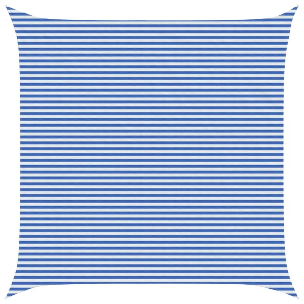 Voile d'ombre Bleu et Blanc 6 x 6 m HDPE