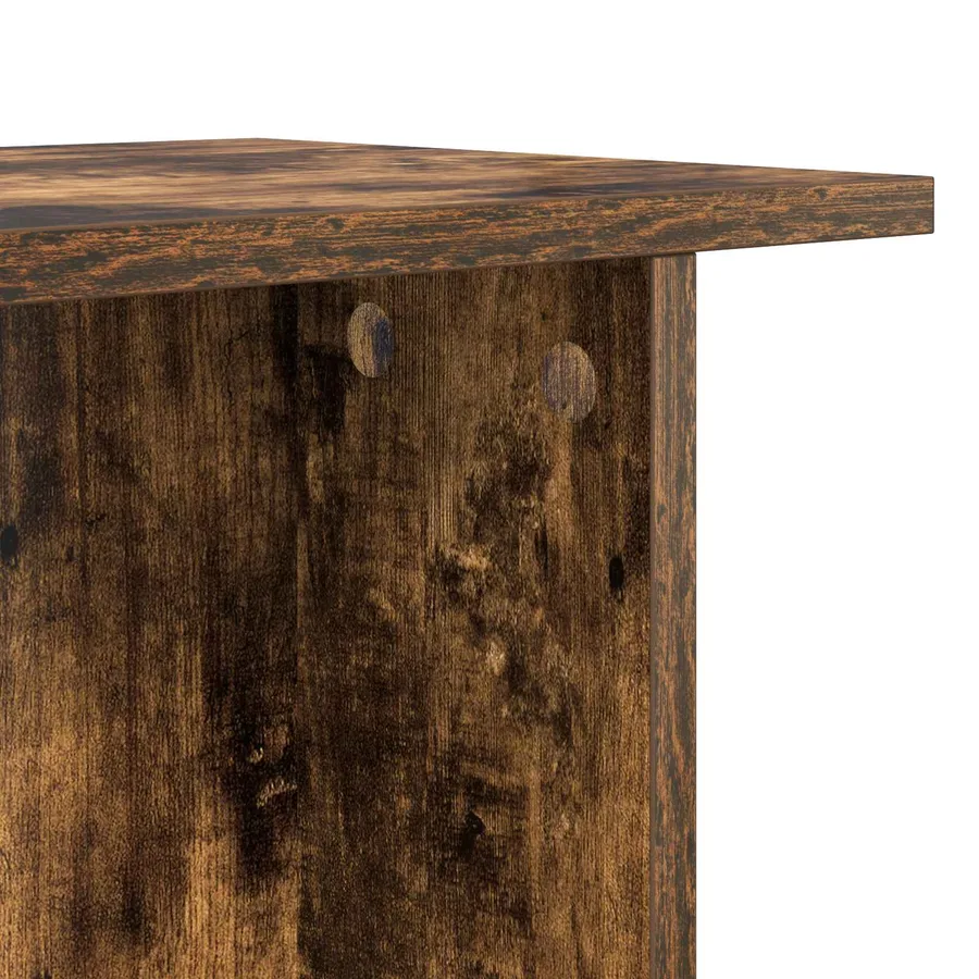 Table basse Chêne fumé 40 x 30 x 49 cm Bois d'ingénierie - 7