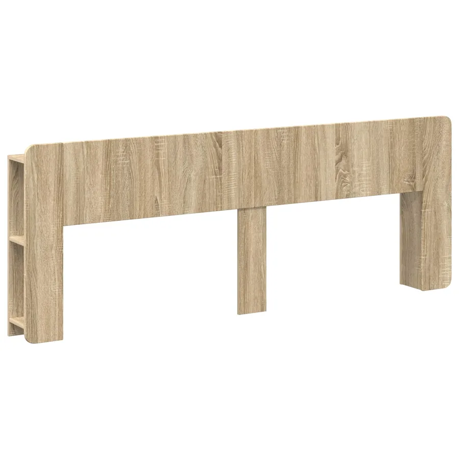 Cabinet de Tête de Lit Chêne Sonoma Bois d'ingénierie - 2