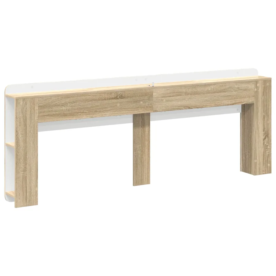 Cabinet de Tête de Lit Chêne Sonoma Bois d'ingénierie - 7