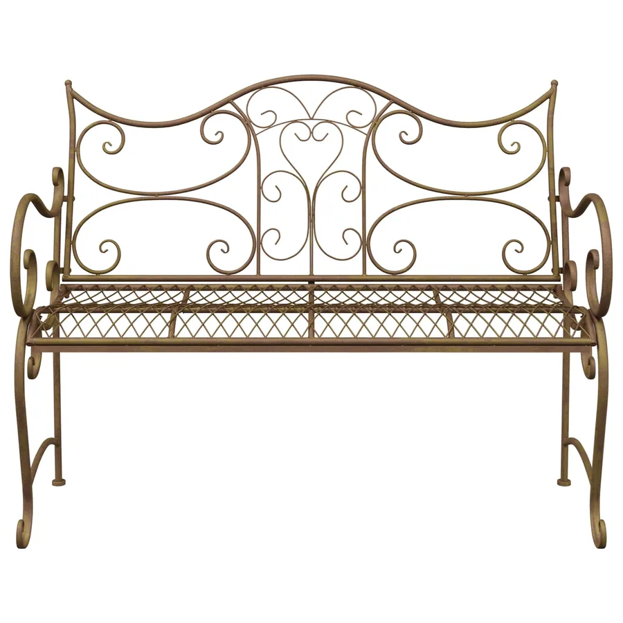 Banc de jardin 2-Nombre de places 114 x 56,5 x 90 cm Acier - 3