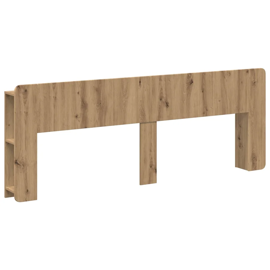 Cabinet de Tête de Lit Chêne artisanal 200 cm Bois d'ingénierie - 2
