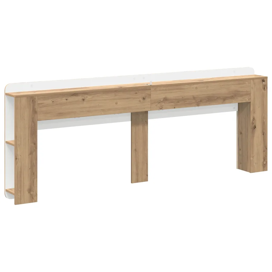 Cabinet de Tête de Lit Chêne artisanal 200 cm Bois d'ingénierie - 7