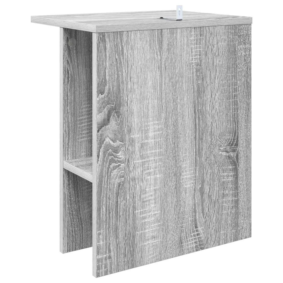 Table basse Sonoma gris 40 x 30 x 49 cm Bois d'ingénierie - 6
