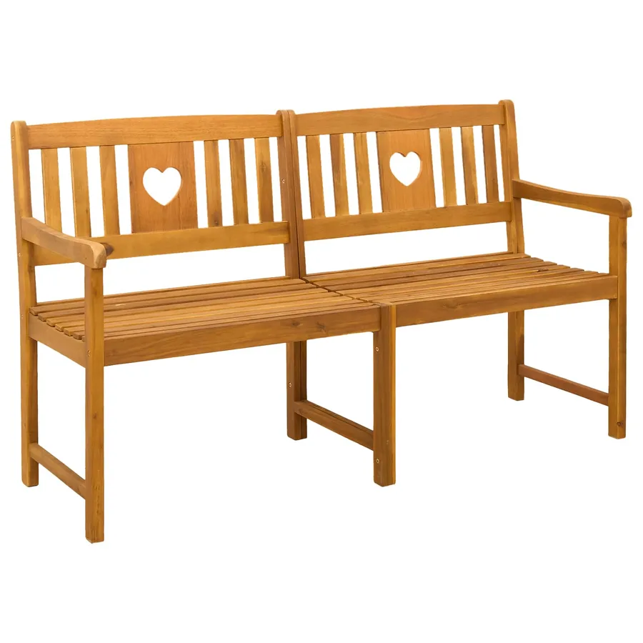 Banc extérieur Naturel 150 x 55,5 x 90 cm Bois d'Acacia Massif - 2