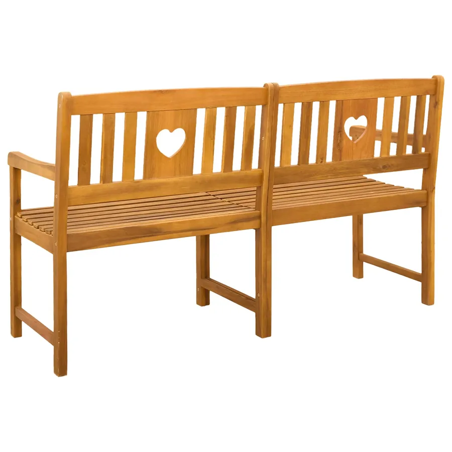 Banc extérieur Naturel 150 x 55,5 x 90 cm Bois d'Acacia Massif - 5