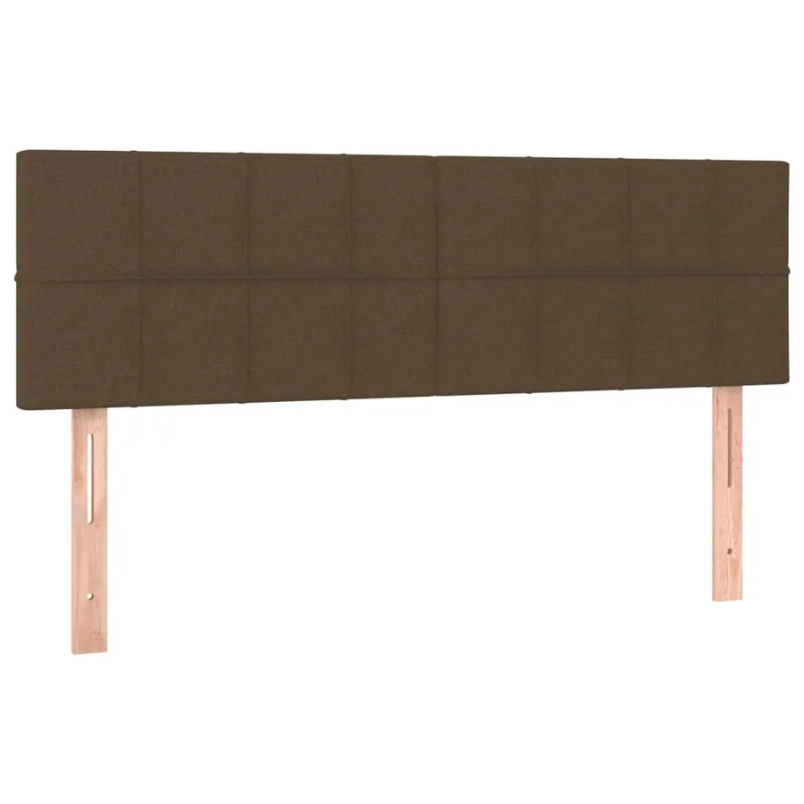 Sommier à lattes de lit avec matelas Marron foncé 140x200 cm - 6