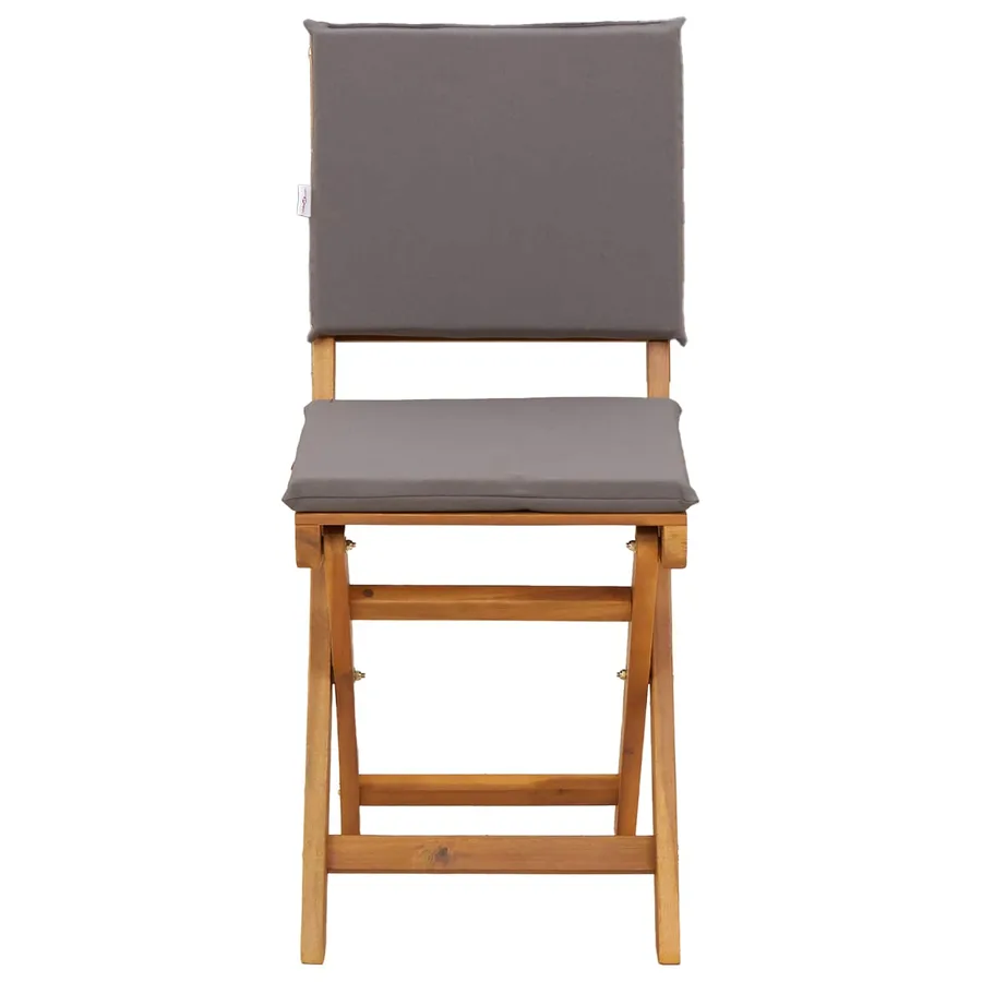 Chaises de bistrot d'extérieur 4 pcs Gris foncé - 6