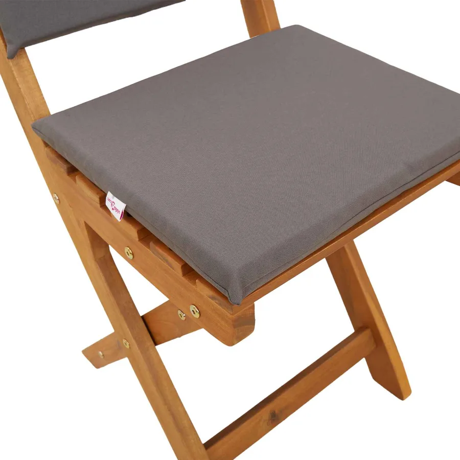 Chaises de bistrot d'extérieur 4 pcs Gris foncé - 8