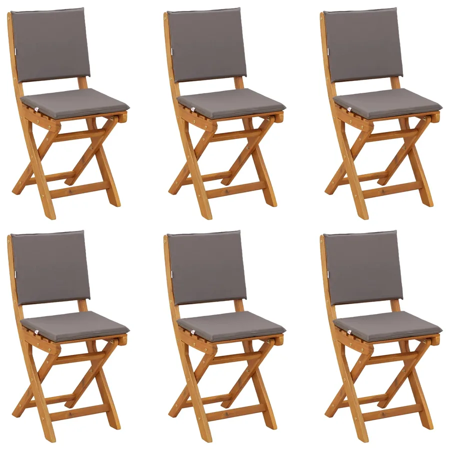 Chaises de bistrot d'extérieur 6 pcs Gris foncé 38 x 46 x 85 cm - 2