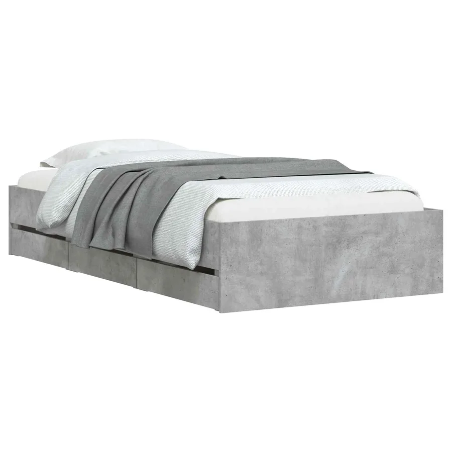 Cadre de lit avec rangement avec tiroir Sonoma gris 80 x 200 cm - 2