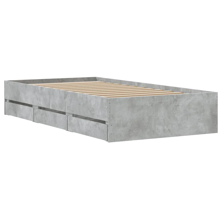 Cadre de lit avec rangement avec tiroir Sonoma gris 80 x 200 cm - 3