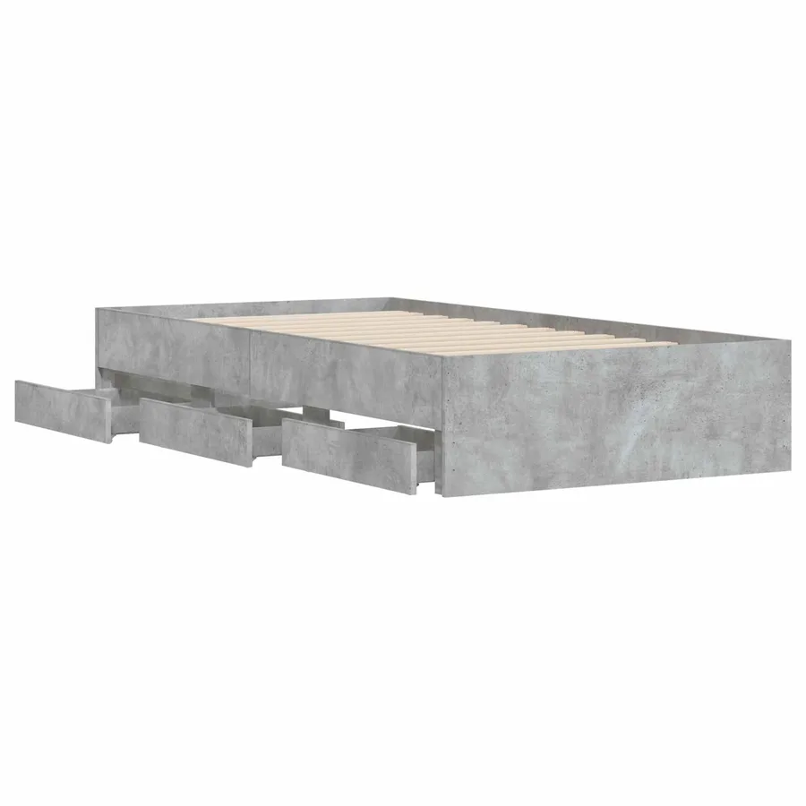 Cadre de lit avec rangement avec tiroir Sonoma gris 80 x 200 cm - 4