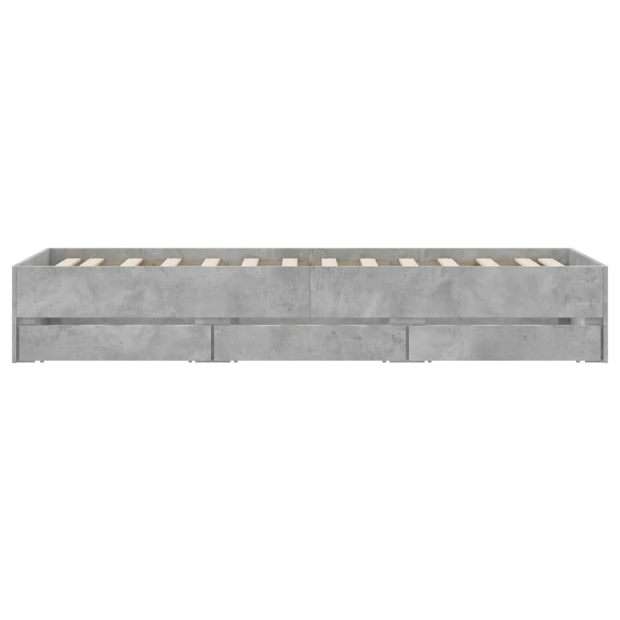 Cadre de lit avec rangement avec tiroir Sonoma gris 80 x 200 cm - 6