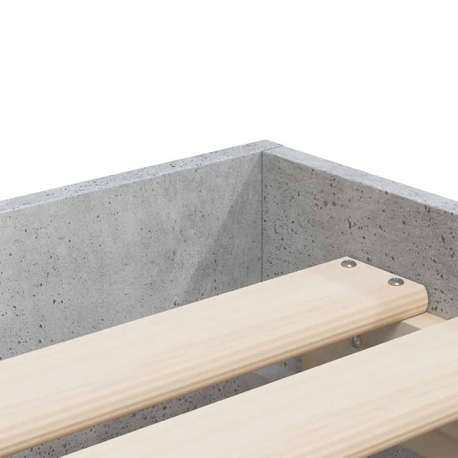 Cadre de lit avec rangement avec tiroir Sonoma gris 80 x 200 cm - 7