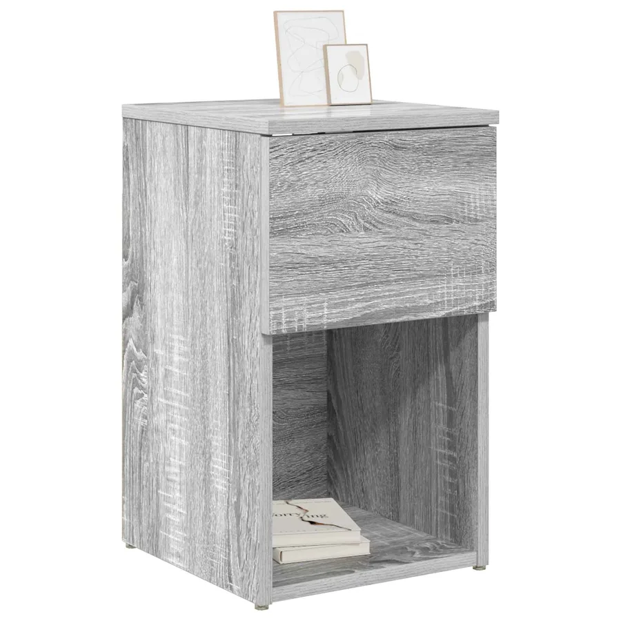 Armoire de lit 2 pcs Sonoma gris 29 x 31,5 x 49 cm - 3
