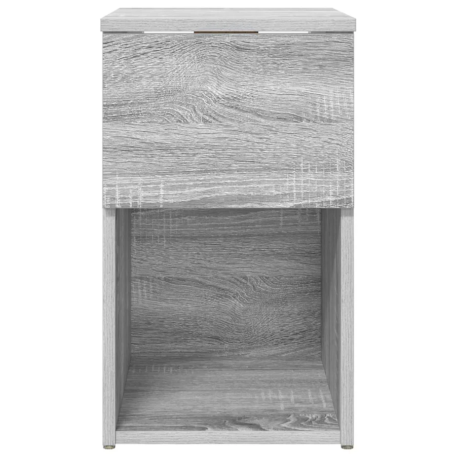 Armoire de lit 2 pcs Sonoma gris 29 x 31,5 x 49 cm - 7