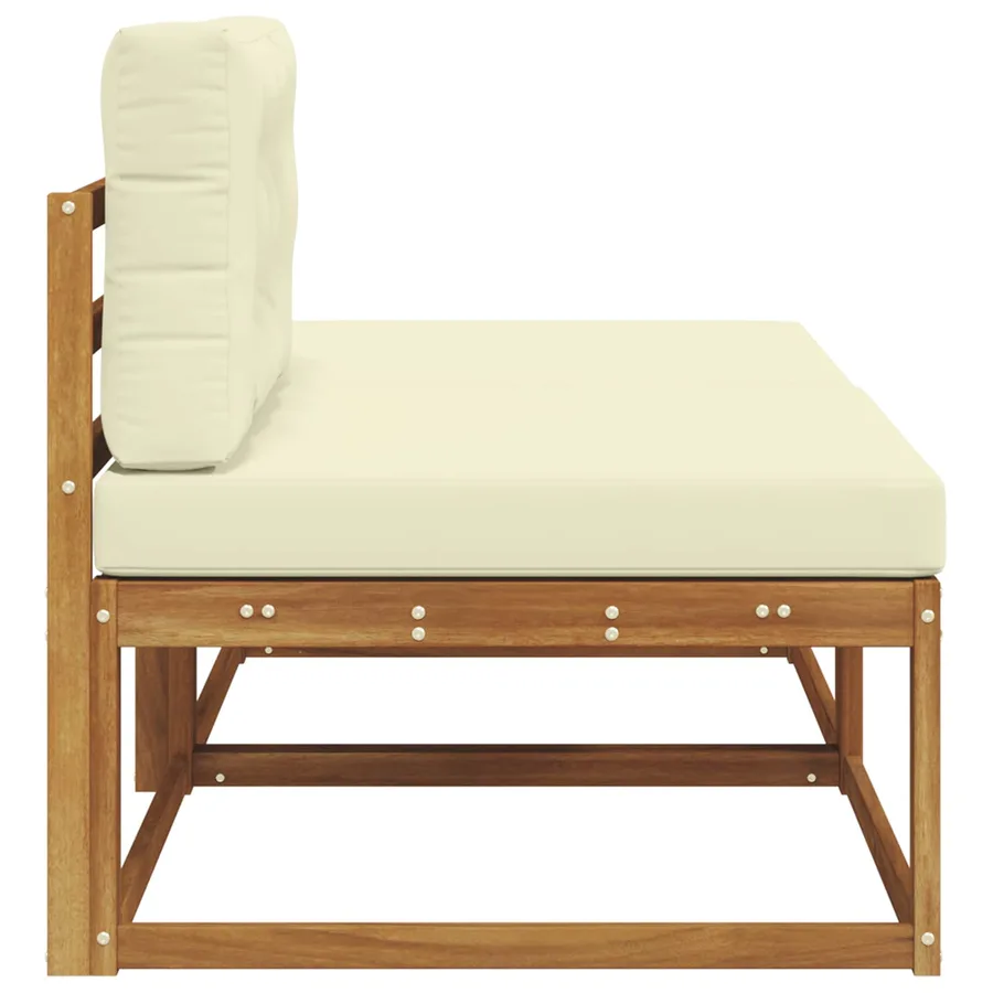 Unité de canapé sectionnel avec coussin 2 Pièce Naturel - 4