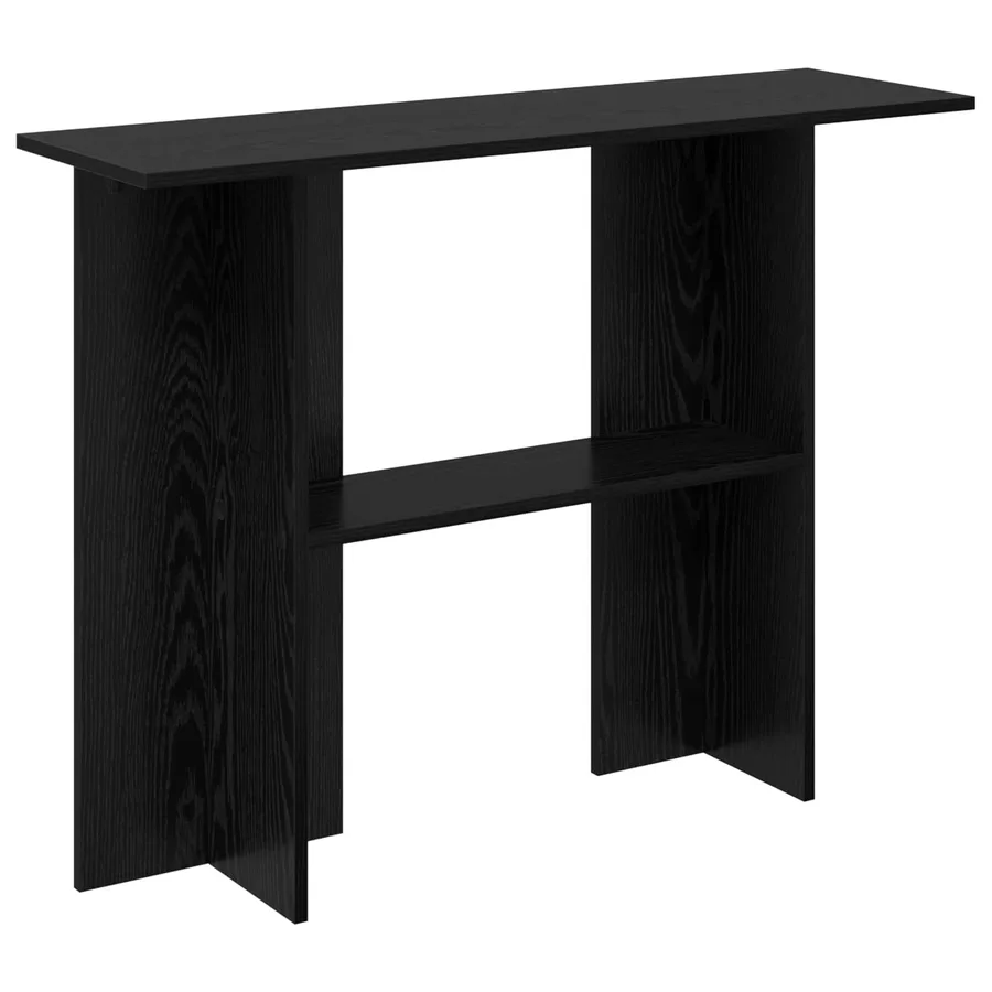 Table console Chêne noir 100 x 30 x 75 cm Bois d'ingénierie - 2
