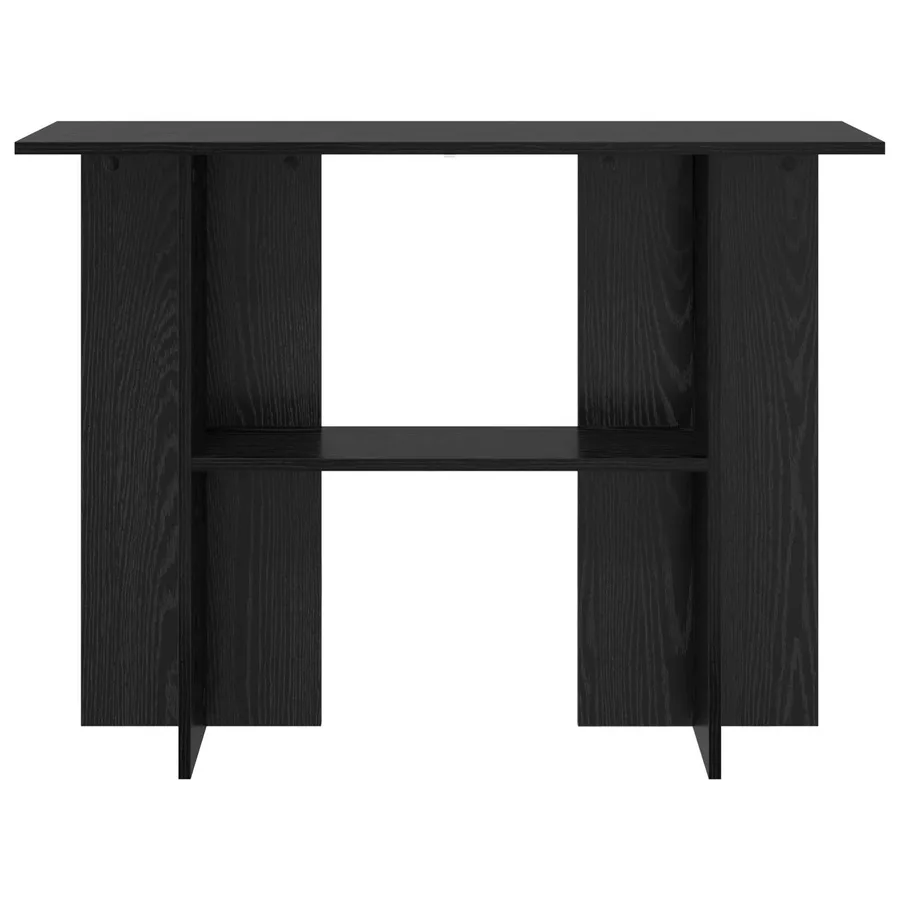 Table console Chêne noir 100 x 30 x 75 cm Bois d'ingénierie - 5