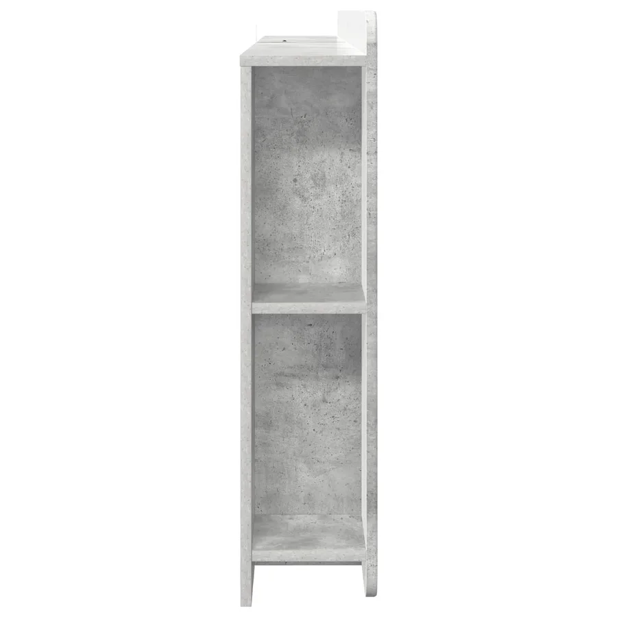 Cabinet de Tête de Lit Gris béton Bois d’ingénierie - 6