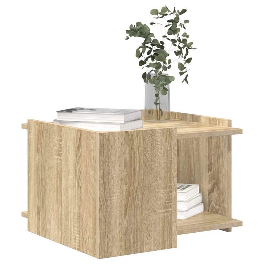 Table basse Chêne Sonoma 50,5 x 50 x 33 cm Bois d'ingénierie - 3